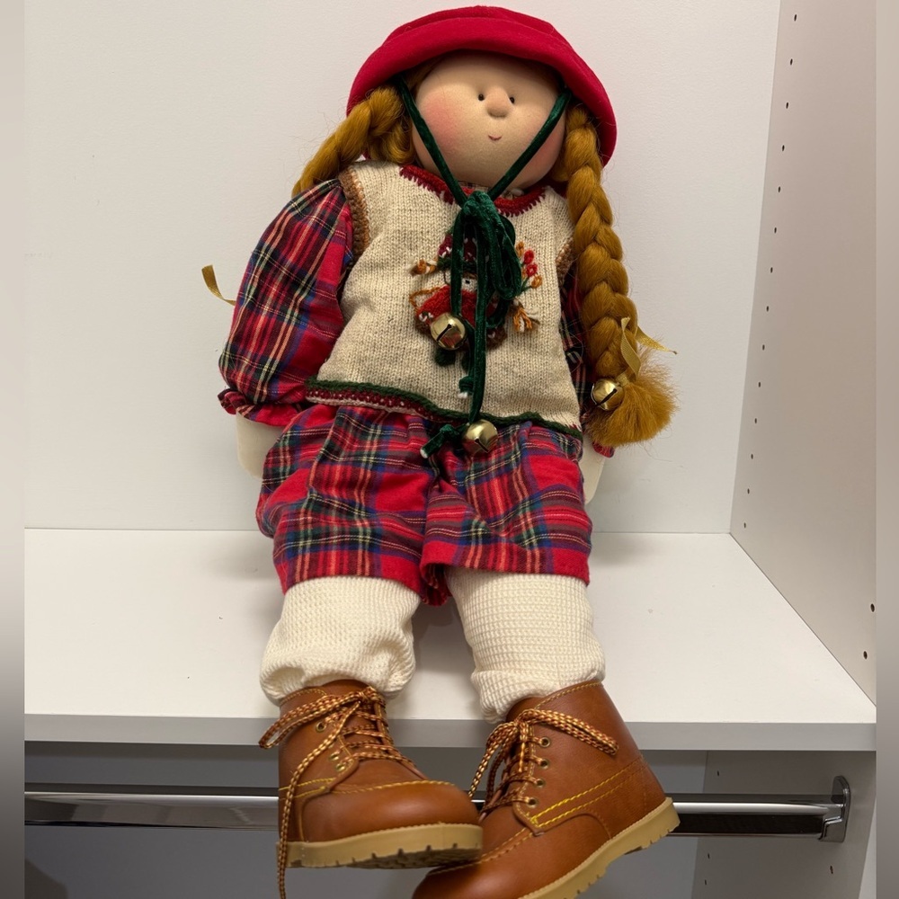 Gretchen Wilson Little Souls Doll - Plaid Red and Brown Doll with Hat